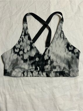 Offline by Aerie Black & Gray Crossback Sports Bralette